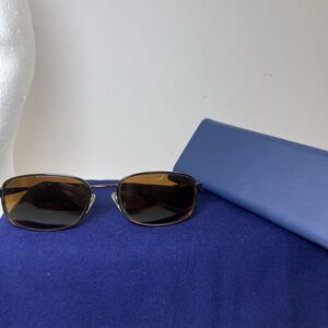 Revo Sunglasses Frame Only Mens 56-18-130 RE 3016 Brown Rectangular Italy Made